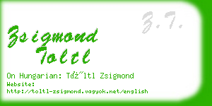 zsigmond toltl business card